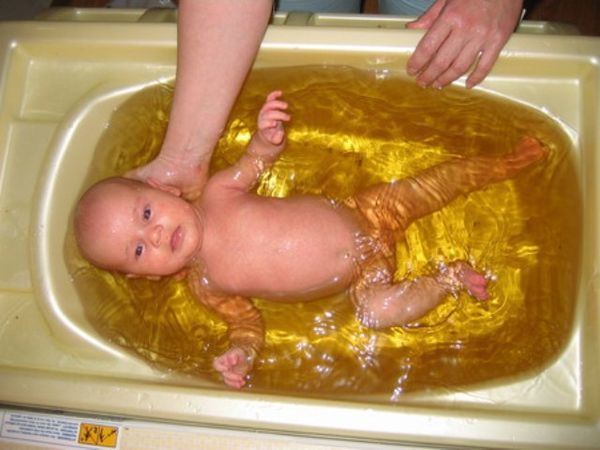 Как купать новорожденного в череде - выбор растения и правила купания младенца